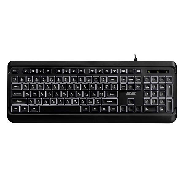 2E KS120 USB Black Klaviatura 2E-KS120UB