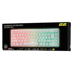 2E Gaming Keyboard KG360 RGB Wireless White