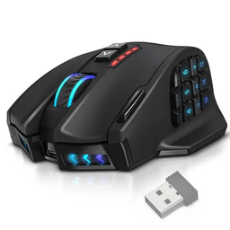 UtechSmart Venus Pro RGB Wireless MMO Gaming Mouse