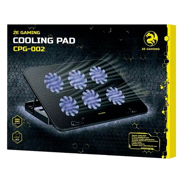2E Gaming Laptop Cooling Pad Black CPG-002
