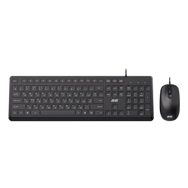 2E Combo MK405 USB EN/UK/RU Black Keyboard and Mouse 2E-MK405UBK