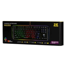 2E GAMING Membrane keyboard KG355 EN/UA/RU black 2E-KG355UBK
