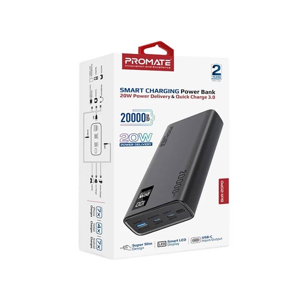 Bolt-20PD Mobile Charger Black