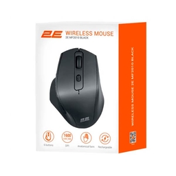 2E Mouse MF2010 Rechargeable, WL, black 2E-MF2010WB