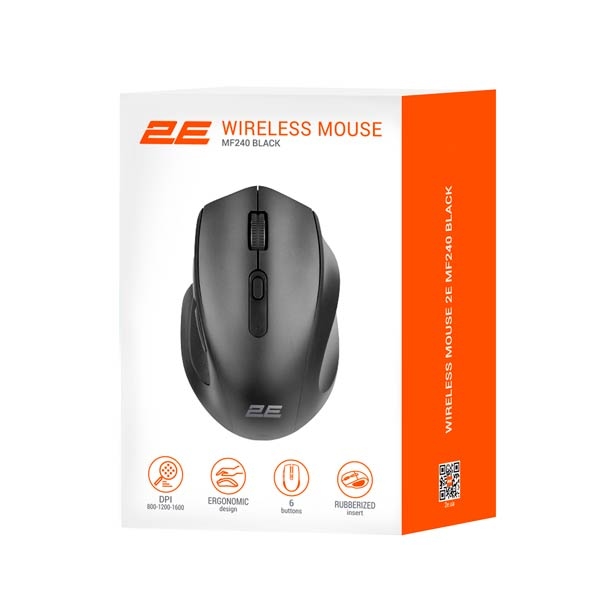 2E MF240 Wireless Black Mouse 2E-MF240WB