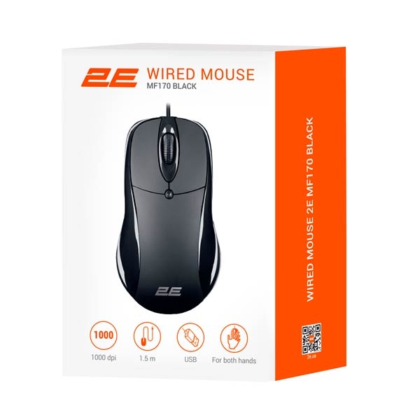 2E Mouse MF170 USB Black  2E-MF170UB