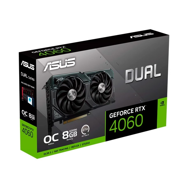 ASUS Dual GeForce RTX™ 4060 OC Edition 8GB GDDR6