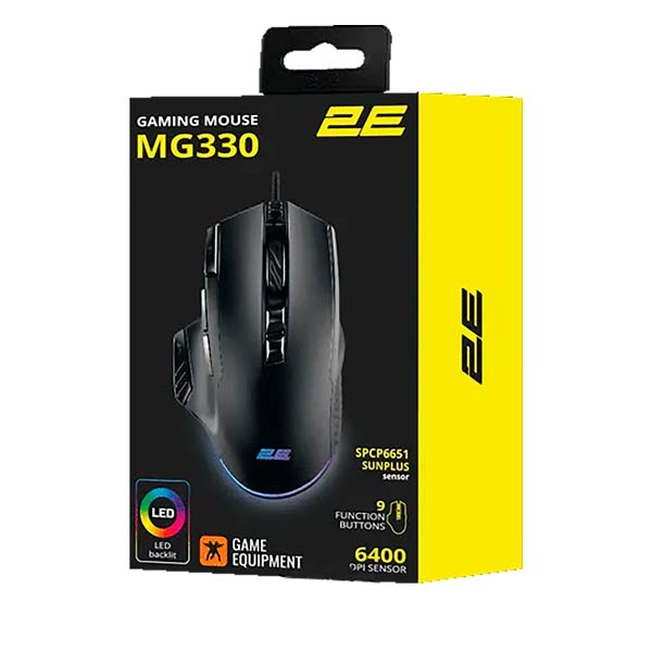 2E MG330 Gaming Mouse LED Backlit 2E-MG330UB