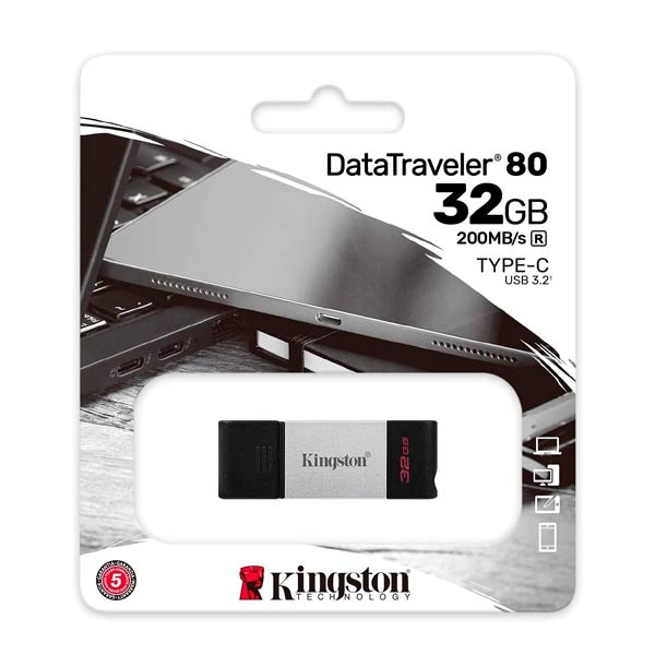 Kingston DataTraveler 80 32GB USB-C Flash Drive DT80/32GB