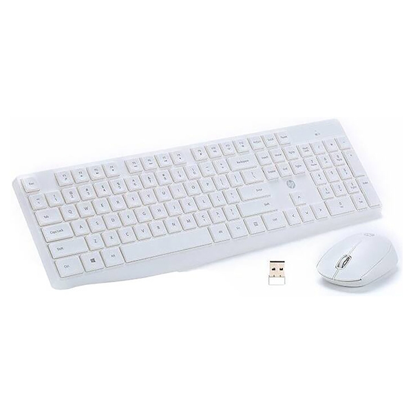 HP CS10 Wireless Keyboard Mouse Combo White