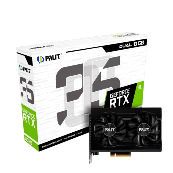 Palit NVIDIA GeForce RTX 3050 8GB Dual GDDR6 