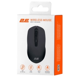 2E MF211 Wireless Black Mouse