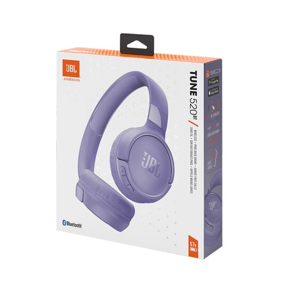 JBL T520BT Wireless Purple Headphones