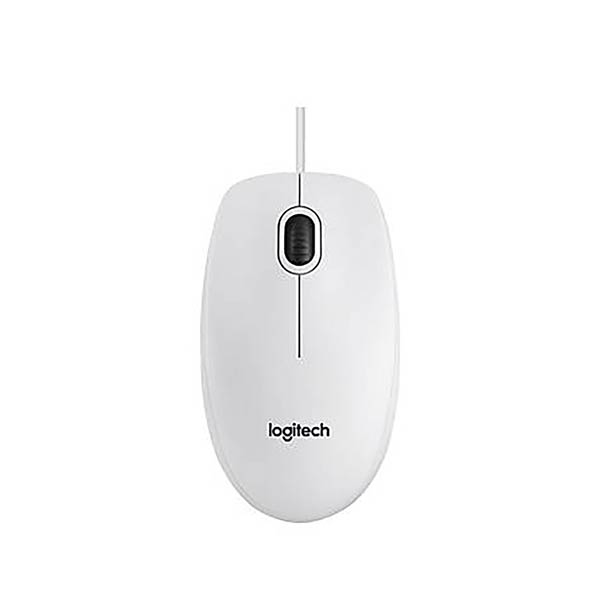 Logitech Corded Mouse B100 Business EMEA White 910-003360
