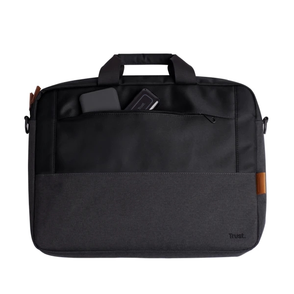TRUST LISBOA 16" LAPTOP BAG - BLACK