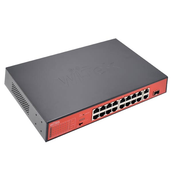 Wi-Tek WI-PS518G 16-Port PoE Switch