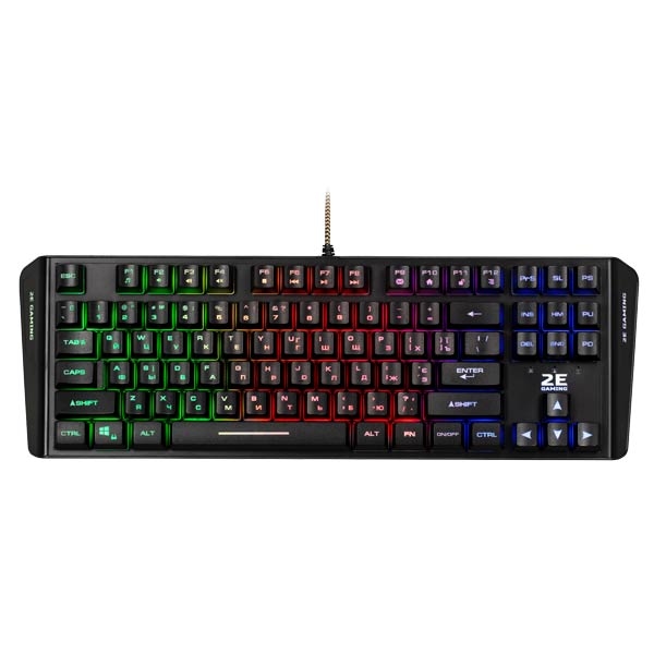 2E GAMING Membrane keyboard KG355 EN/UA/RU black 2E-KG355UBK
