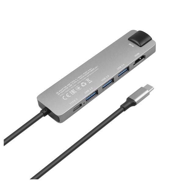 2E Hub USB-C 6in1 Slim Aluminum Multi-Port 2EW-2684