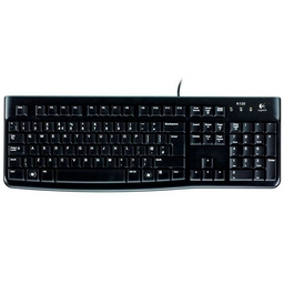 Logitech Corded Keyboard K120 Russian layout Black 920-002506
