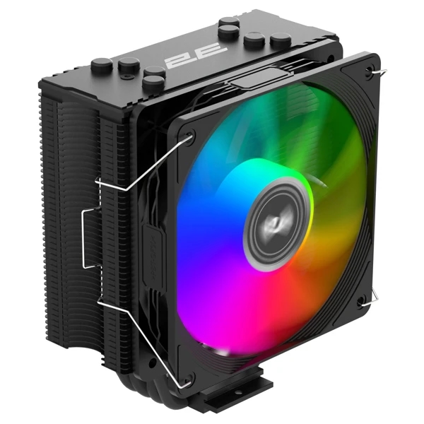 2E Gaming Air Cool ACN120W-ARGB Black CPU Cooler