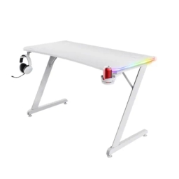 Trust GXT 709W Luminus RGB White Gaming Desk