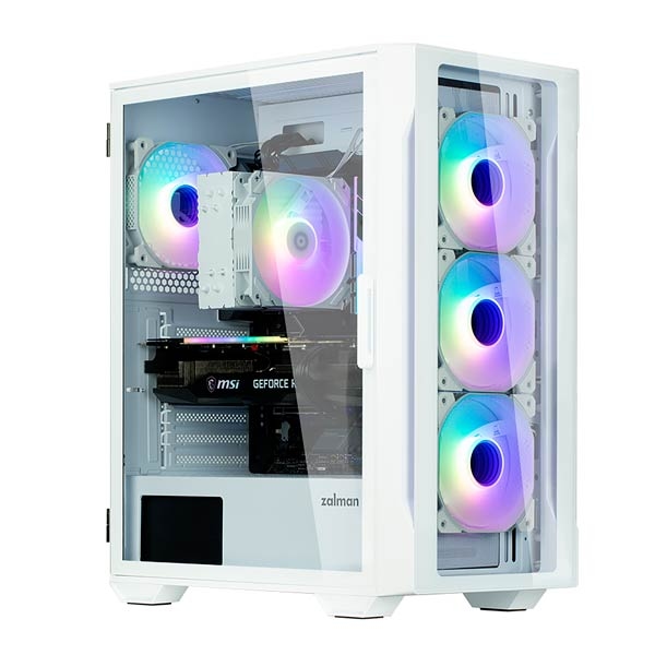 Zalman i3 Neo TG ARGB White Mid-Tower Case