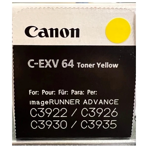 Toner Canon C-EXV 64 YELLOW