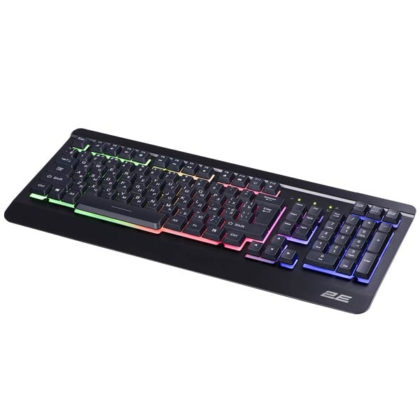  2E Gaming Keyboard KG320 LED USB Black Ukr Metal Body 2E-KG320UB