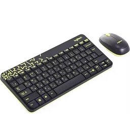 Logitech Wireless Combo MK240 Ru Black Charetreuse 920-008213