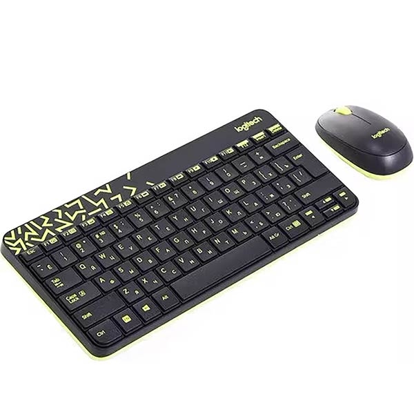 Logitech Wireless Combo MK240 Ru Black Charetreuse 920-008213