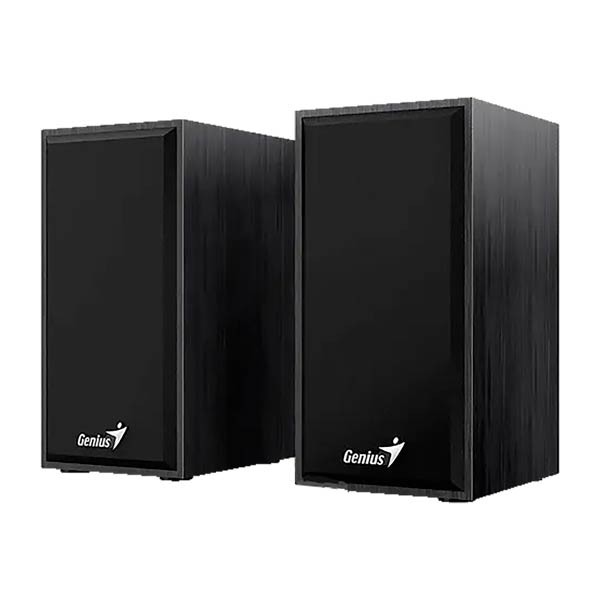 Genius SP-HF180 USB Wooden Black Stereo Speakers