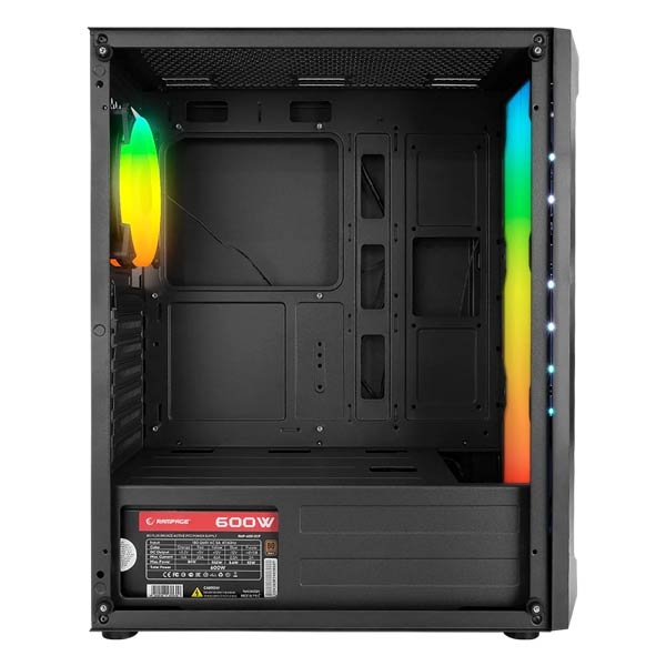Rampage X-BASE 600W 80 Plus Bronze Gaming Case