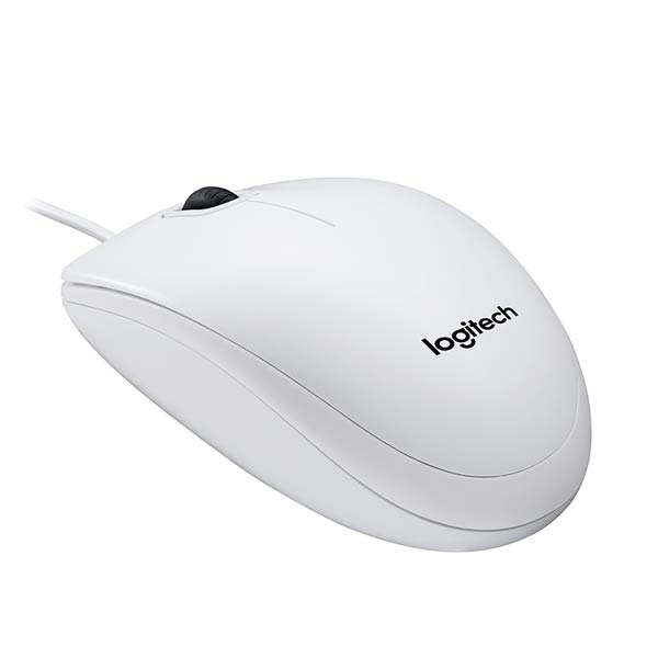 Logitech Corded Mouse B100 Business EMEA White 910-003360