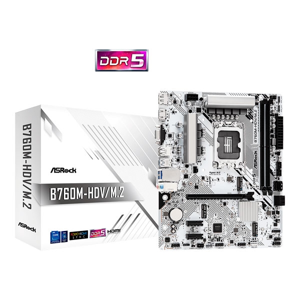 ASRock B760M-HDV/M.2 DDR5 Motherboard