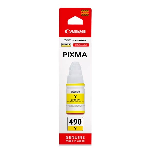 Canon GI-490 Yellow Ink Bottle - 70ml