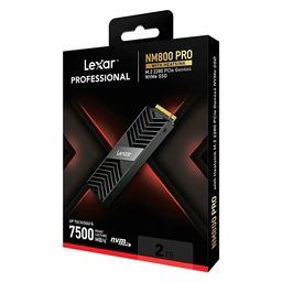 Lexar Professional 2TB NM800 PRO PCIe Gen4x4 M.2 2280 SSD LNM800P001T