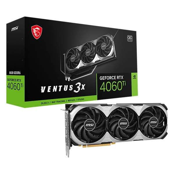 MSI GeForce RTX™ 4060 Ti 8GB VENTUS 3X OC