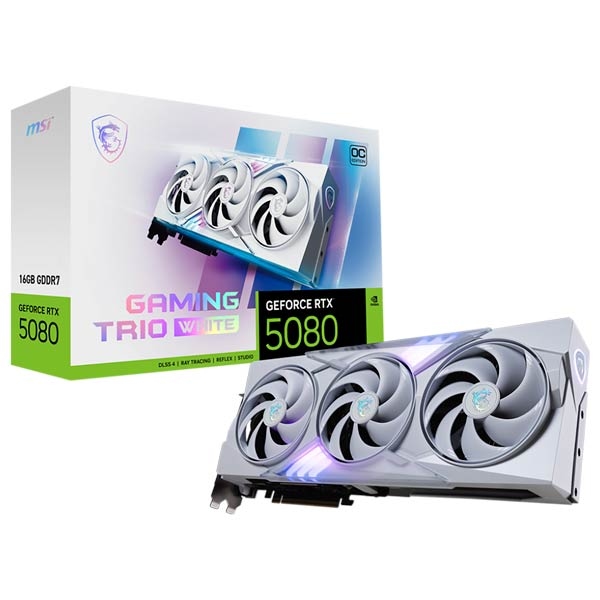 MSI GeForce RTX™ 5080 16GB Gaming Trio OC White