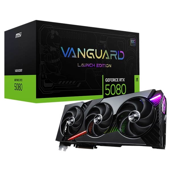 MSI GeForce RTX™ 5080 16GB Vanguard SOC Launch