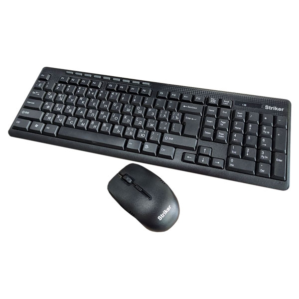 Striker Wireless Combo ST-SKB668+G30 Black