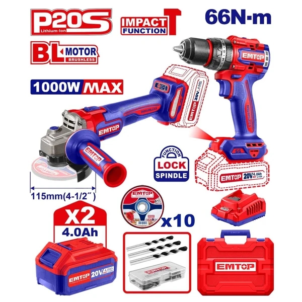Cordless 2 pcs combo kit ECKL20273
