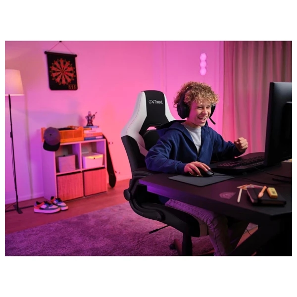 GXT703W RIYE GAMING CHAIR WHITE