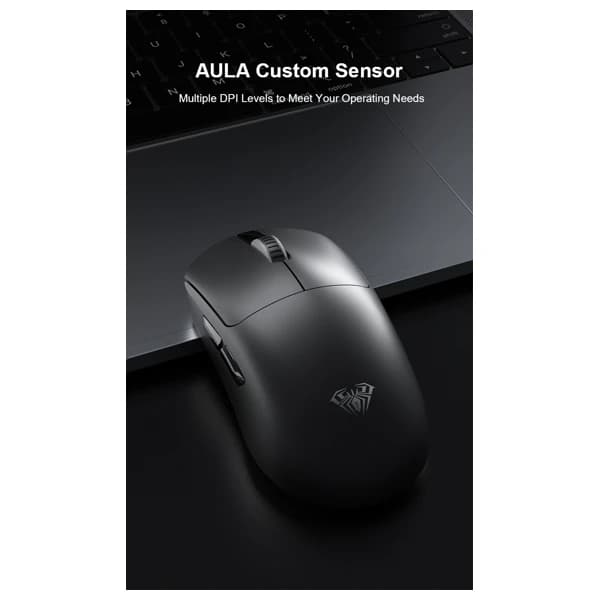 AULA AM206 Black Wireless Gaming Mouse məhsul şəkli