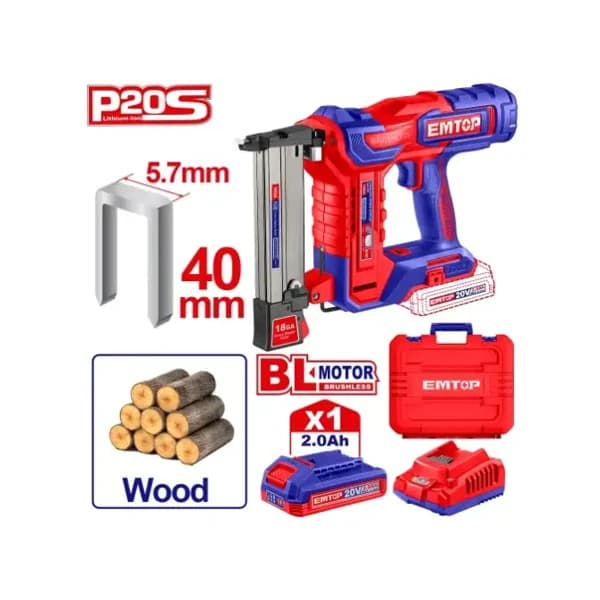 Cordless crown stapler nailer ELCSNLI6008