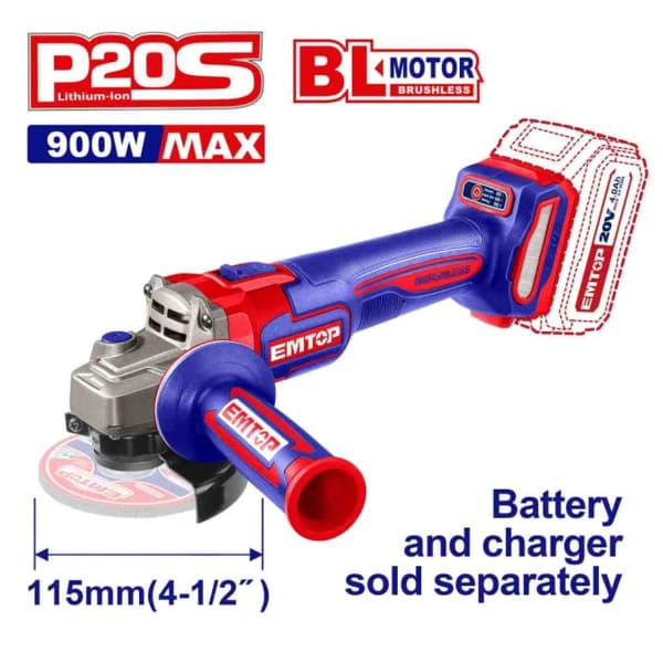 Cordless angle grinder ELAG21154