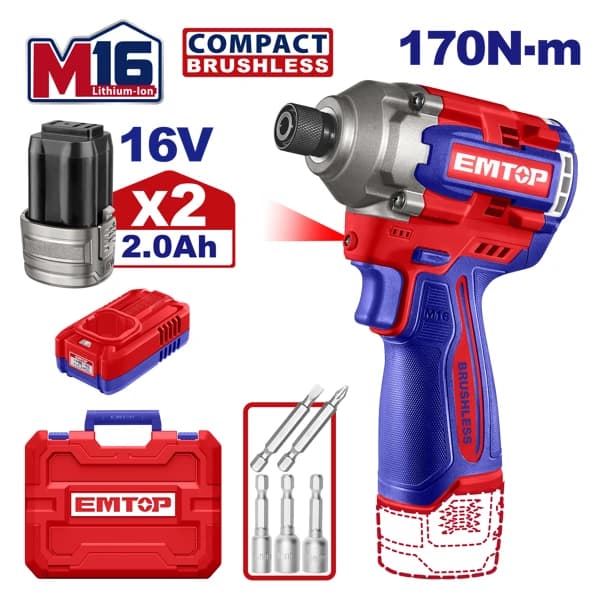Cordless impact driver ECIRL16178