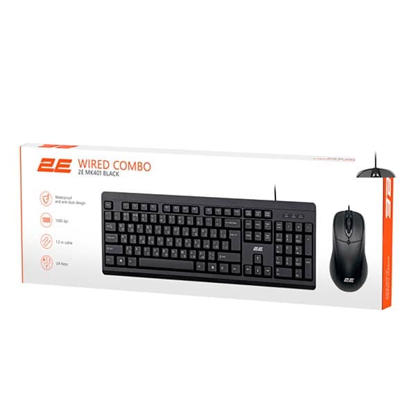 2E Combo MK401 USB Black 2E-MK401UB