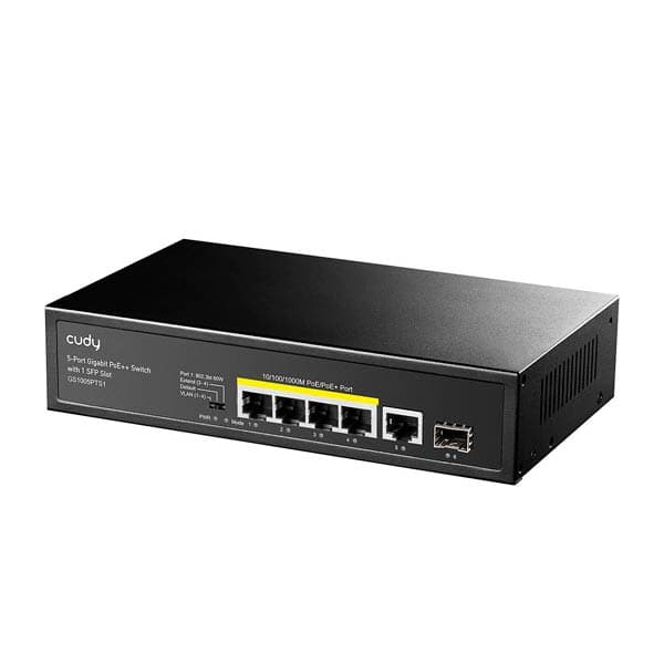 Cudy GS1005PTS1 5-Port Gigabit PoE+ Switch with SFP