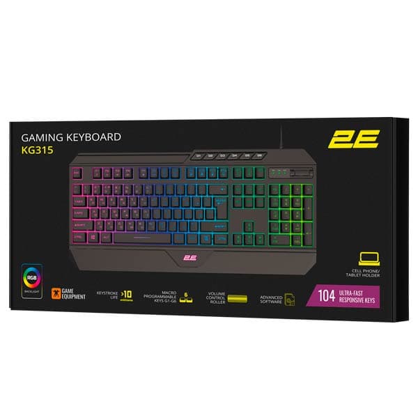 2E KG315 RGB Black Gaming Keyboard