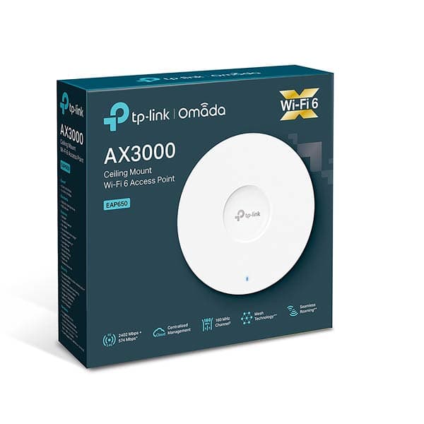 TP-Link EAP650 Wi-Fi 6 Access Point With AX3000